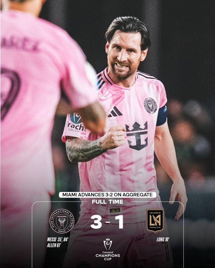 苏格兰高地足球联赛
_梅西2射1传苏格兰高地足球联赛
!造3球总分3-2逆转洛杉矶FC 挺进美冠杯4强